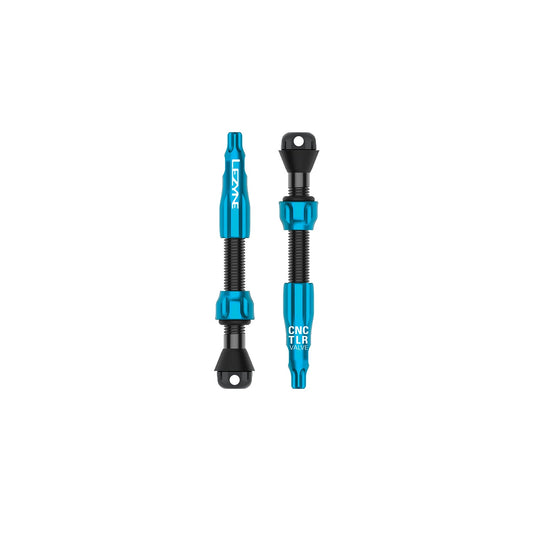 Pack de 2 válvulas tubeless LEZYNE CNC PRO de 44 mm azules