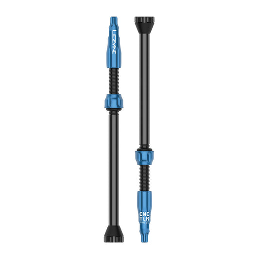 Pack de 2 válvulas tubeless LEZYNE CNC de 80 mm azules