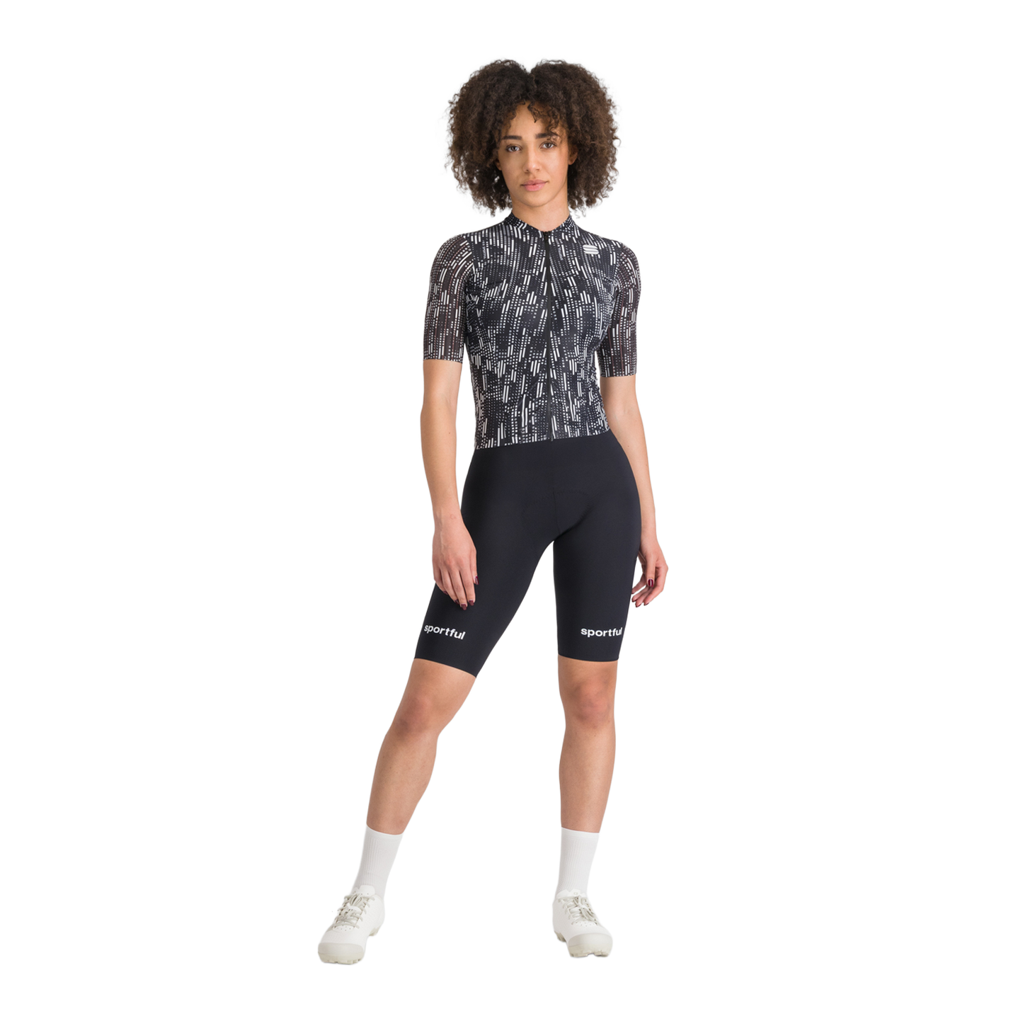 SPORTFUL G-SUIT Mujer Manga Corta Negro/Blanco