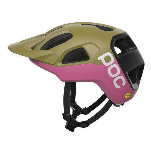Casco MTB POC CULARIS Verde/Rosa Mate