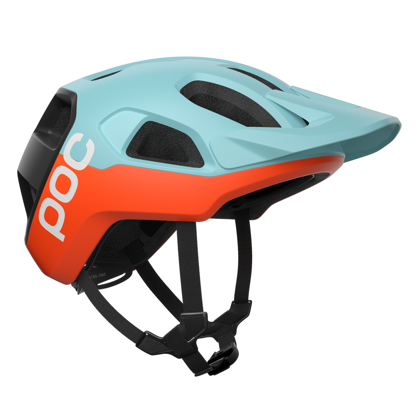 Casco MTB POC CULARIS Azul/Naranja Mate