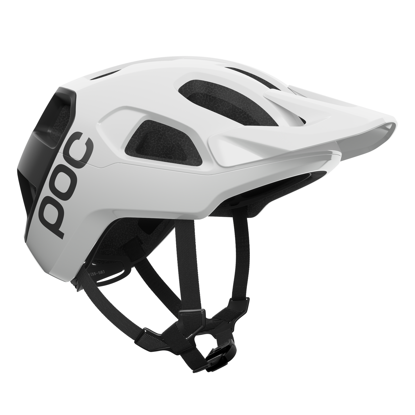 Casco MTB POC CULARIS Blanco/Negro Logo Mate