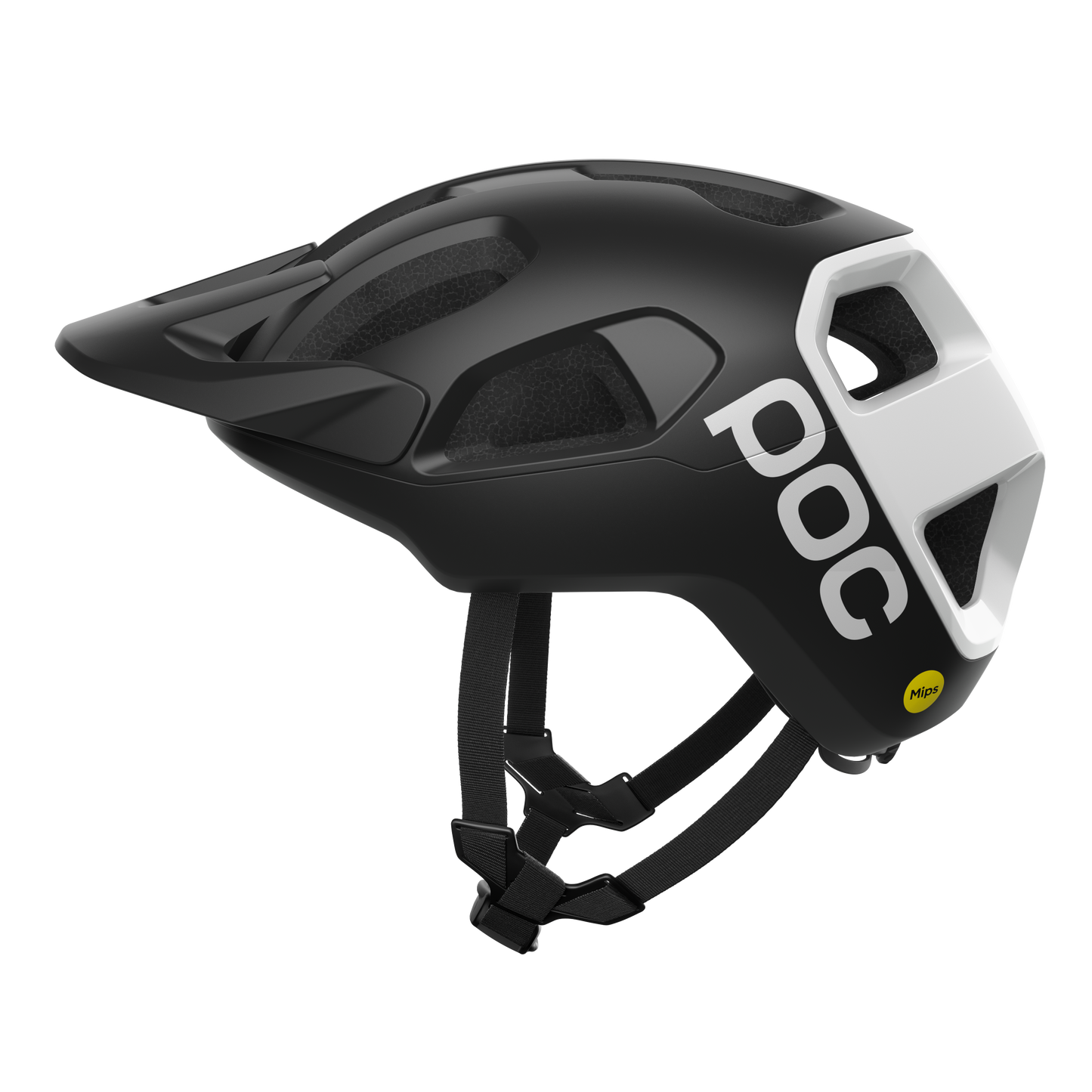 Casco MTB POC CULARIS Negro/Blanco Logo Mate