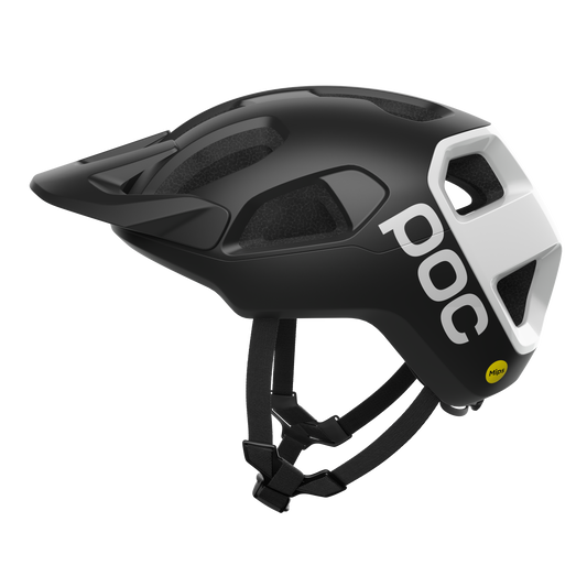 Casco MTB POC CULARIS Negro/Blanco Logo Mate