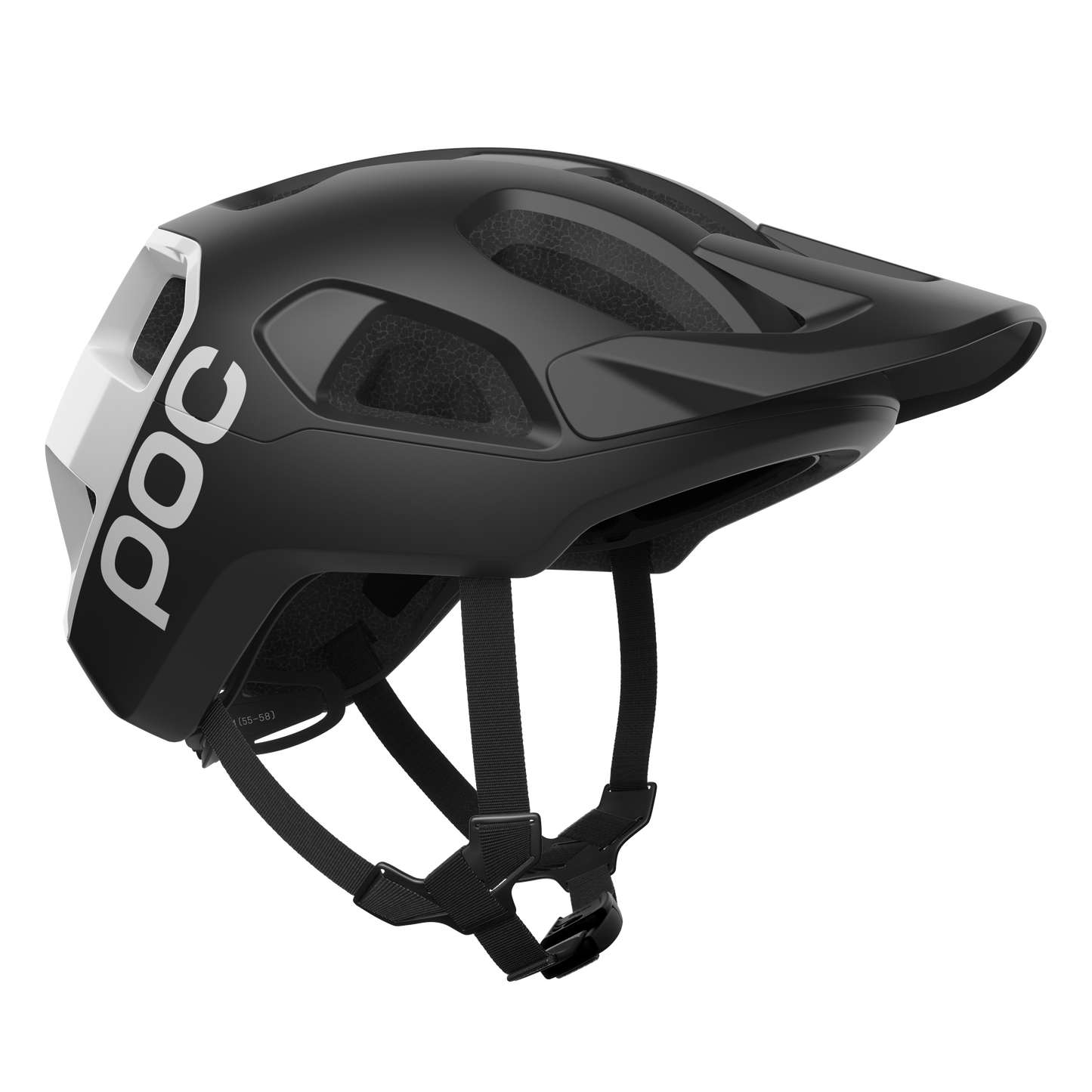 Casco MTB POC CULARIS Negro/Blanco Logo Mate