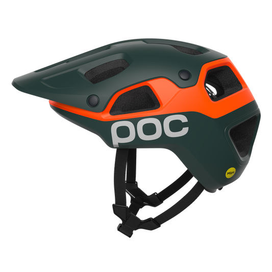Casco MTB POC CULARIS PURE Verde Mate/Naranja Mate