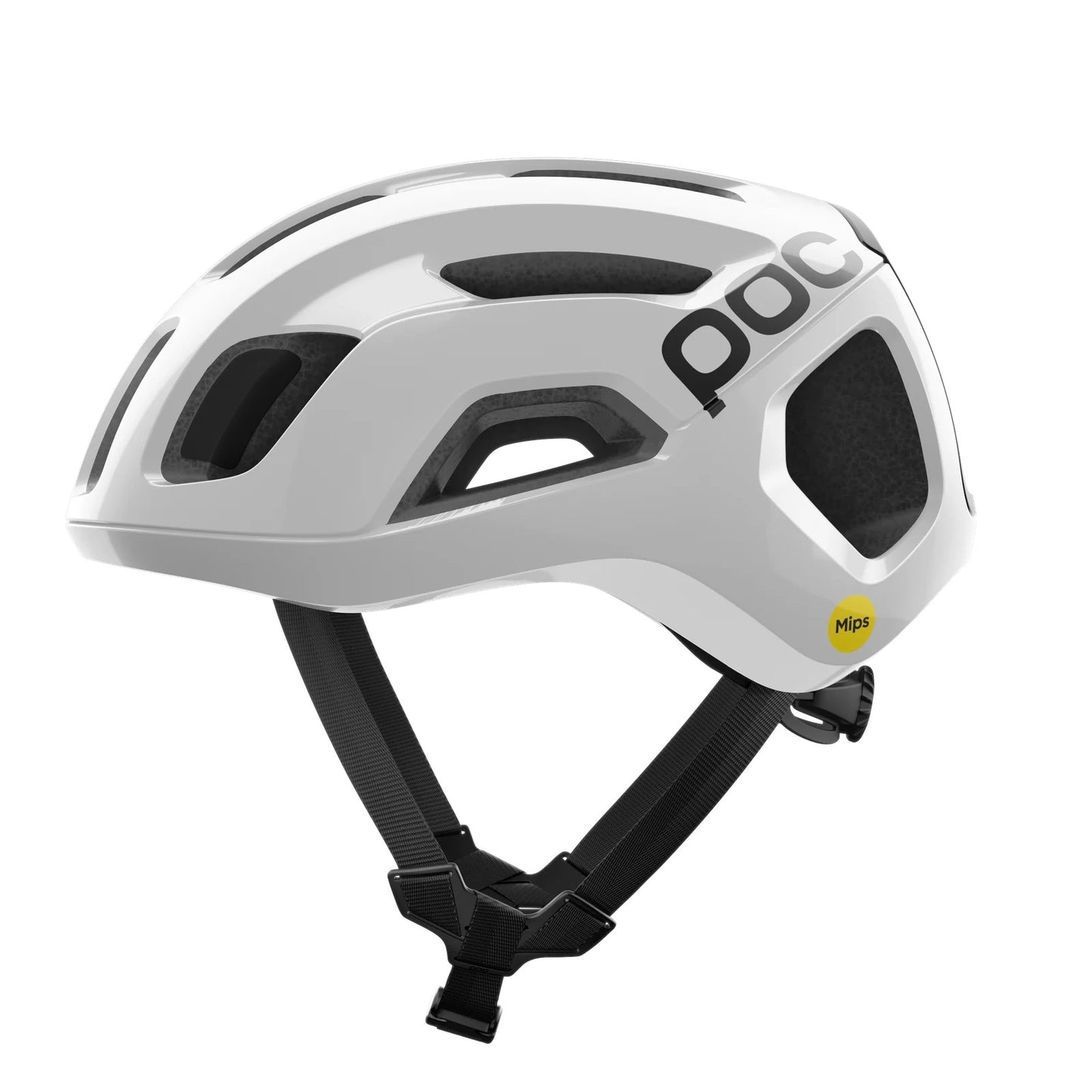 Casco de carretera POC VENTRAL AIR MIPS LOGO Blanco/Negro Mate