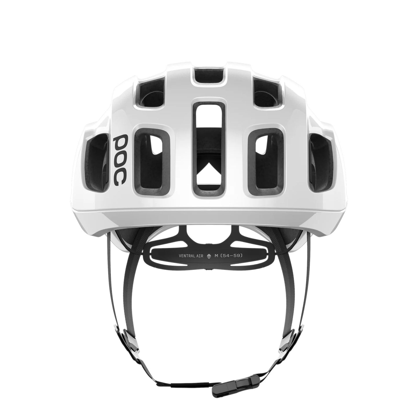 Casco de carretera POC VENTRAL AIR MIPS LOGO Blanco/Negro Mate