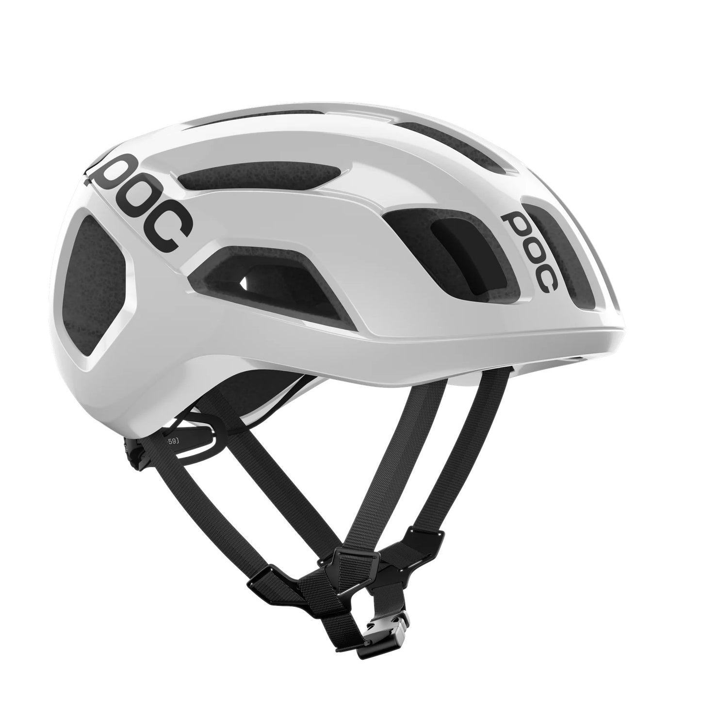 Casco de carretera POC VENTRAL AIR MIPS LOGO Blanco/Negro Mate