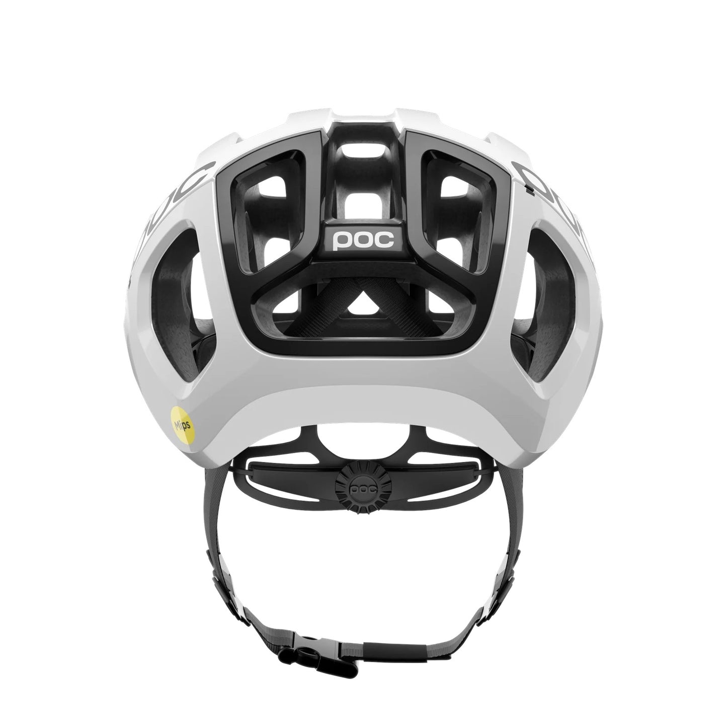 Casco de carretera POC VENTRAL AIR MIPS LOGO Blanco/Negro Mate