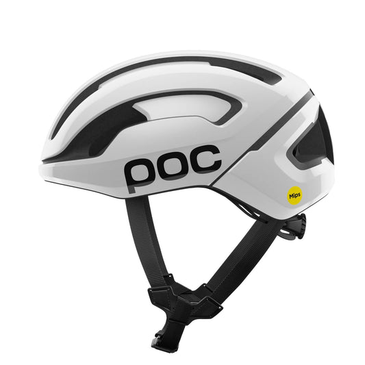 Casco de carretera POC OMNE AIR MIPS Logo Blanco/Negro Mate
