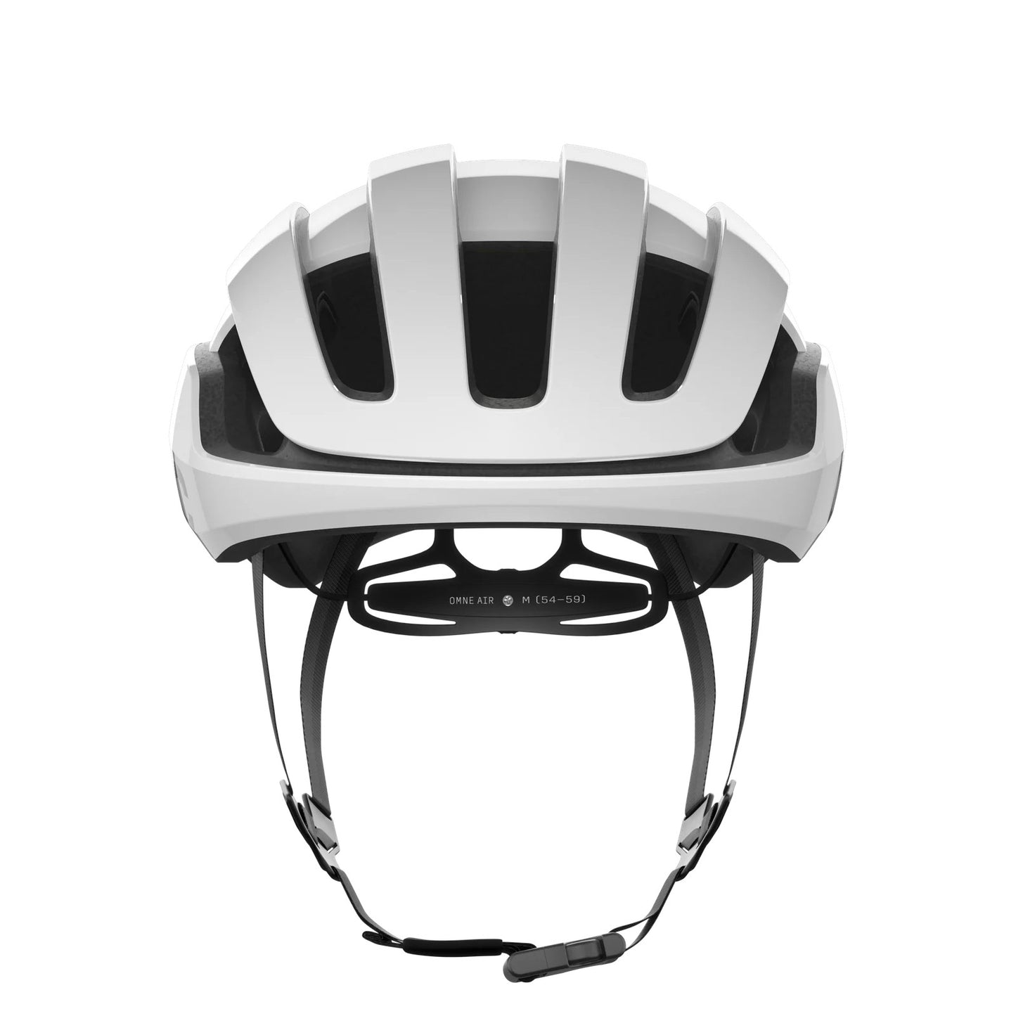 Casco de carretera POC OMNE AIR MIPS Logo Blanco/Negro Mate