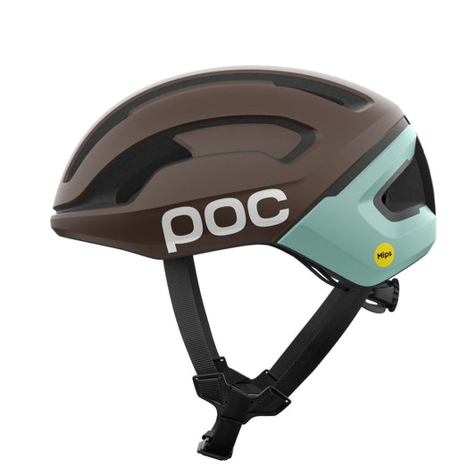 Casco de carretera POC OMNE AIR MIPS Bronce/Azul Logo