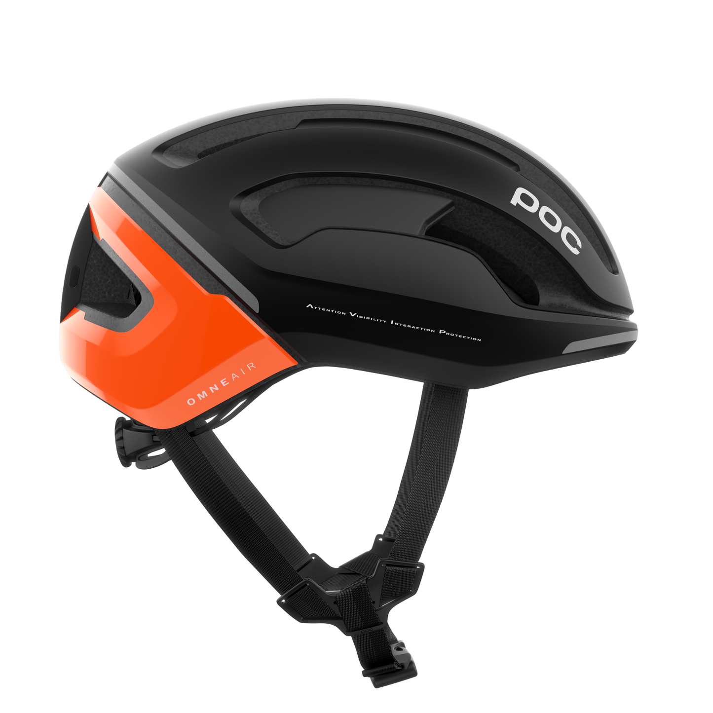 Casco de carretera POC OMNE BEACON MIPS Negro/Naranja fluorescente AVIP