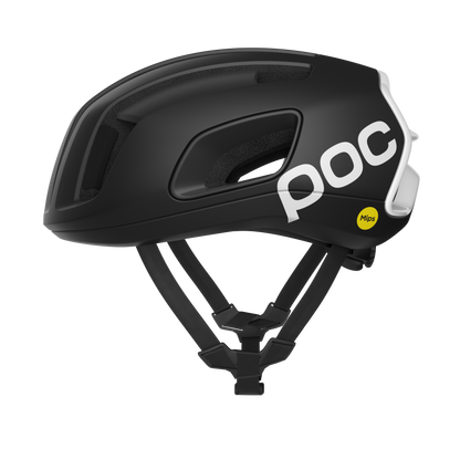Casco de Carretera POC CYTAL MIPS Negro/Blanco Matt Logo