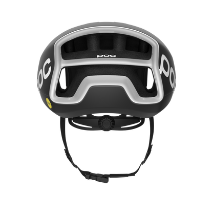 Casco de Carretera POC CYTAL MIPS Negro/Blanco Matt Logo