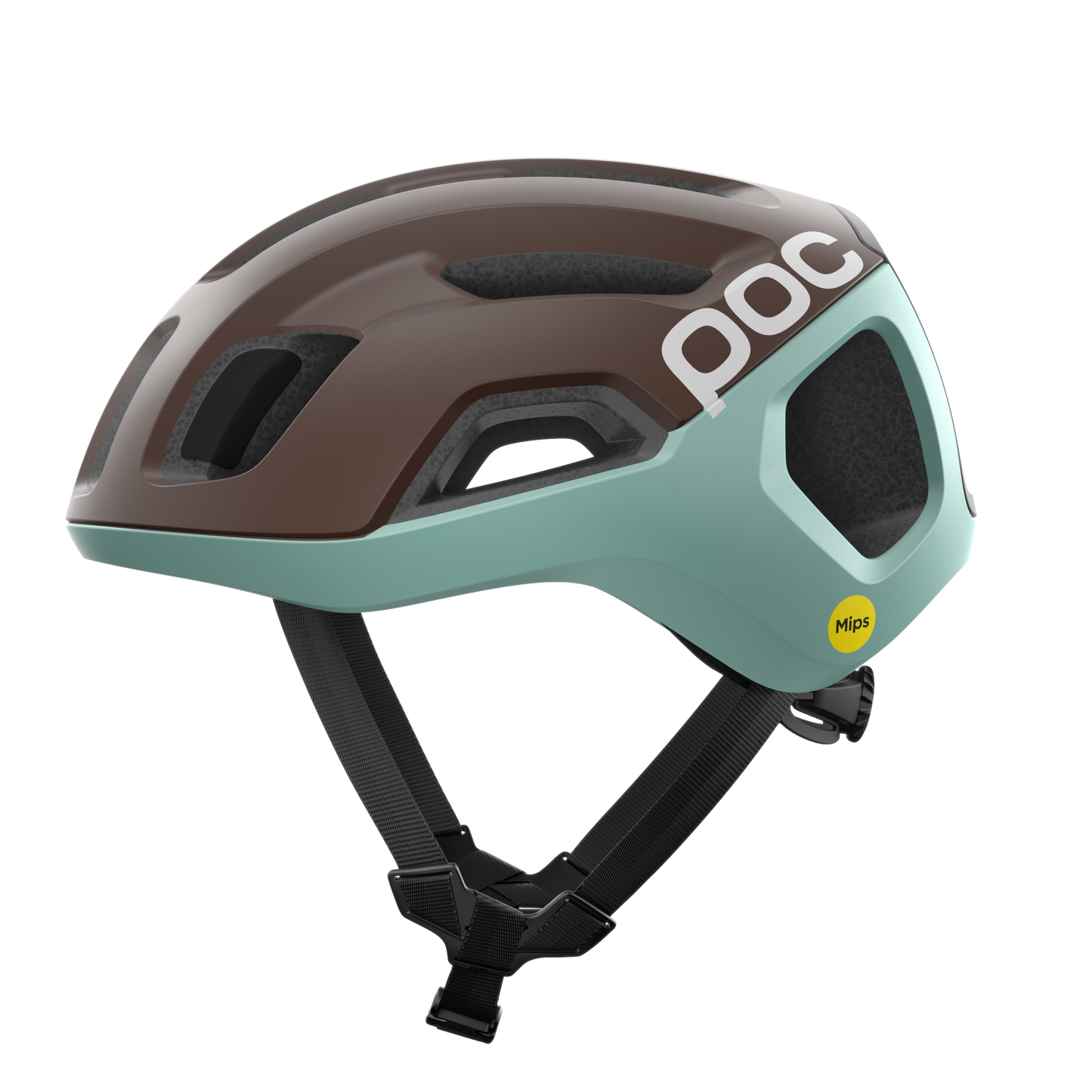 Casco de carretera POC VENTRAL AIR MIPS Marrón/Azul mate