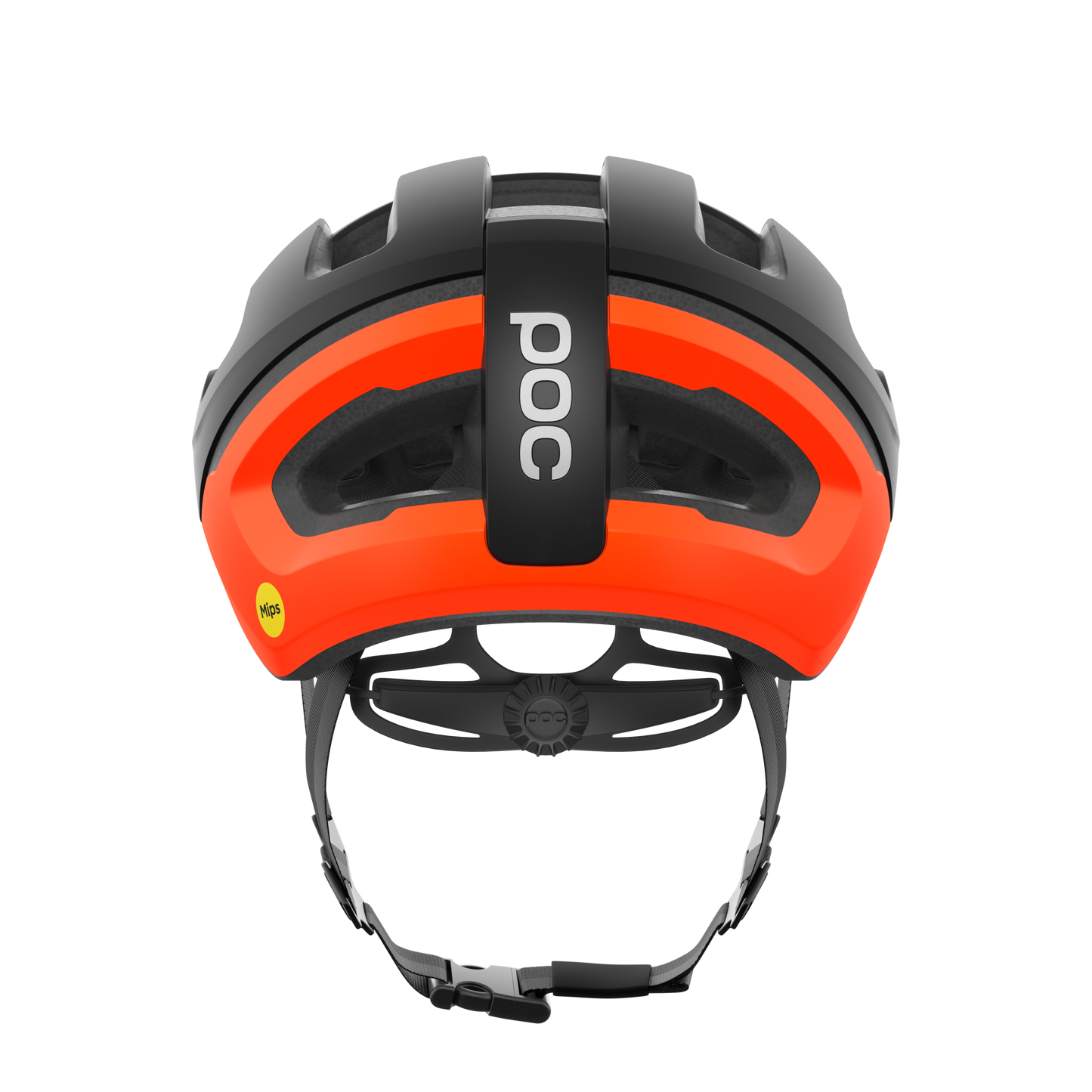 Casco de carretera POC OMNE AIR MIPS Negro Mate/Naranja Fluo