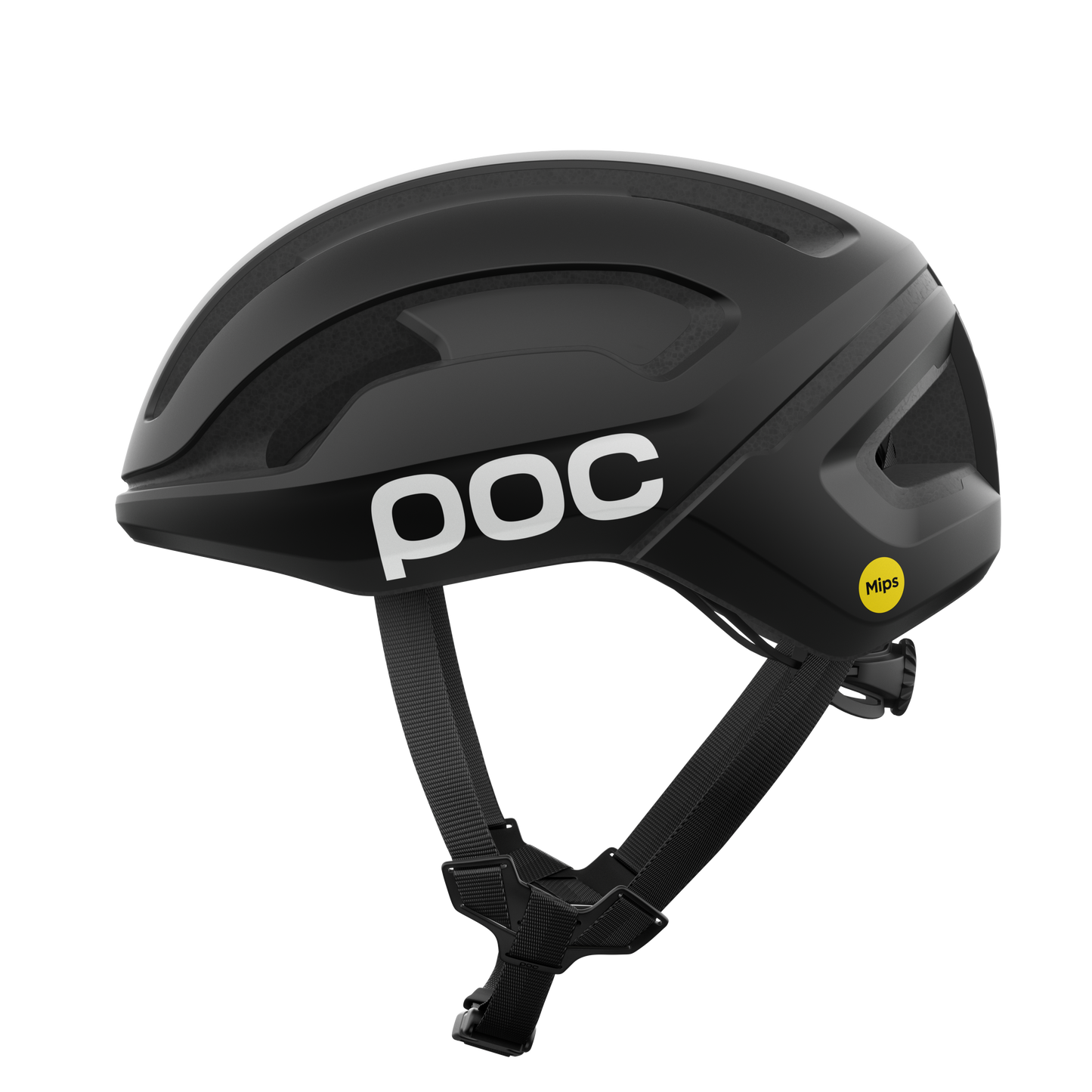 Casco de carretera POC OMNE AIR MIPS Logo Negro Mate/Blanco