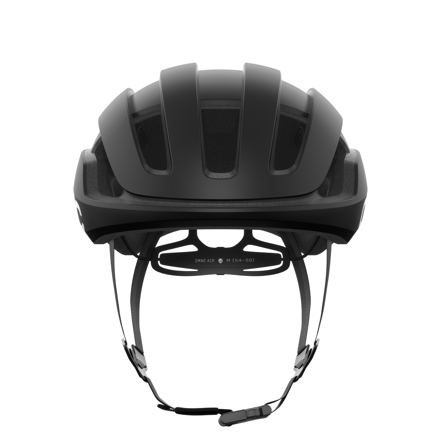 Casco de carretera POC OMNE AIR MIPS Logo Negro Mate/Blanco