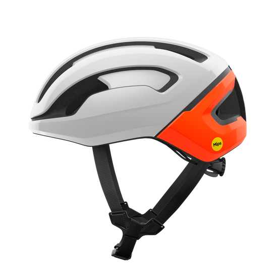 Casco de carretera POC OMNE AIR MIPS Blanco/Naranja Fluo