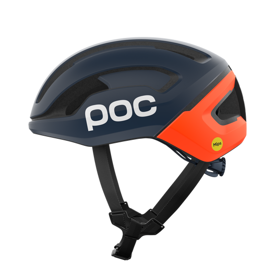 Casco de carretera POC OMNE AIR MIPS Azul marino/naranja mate