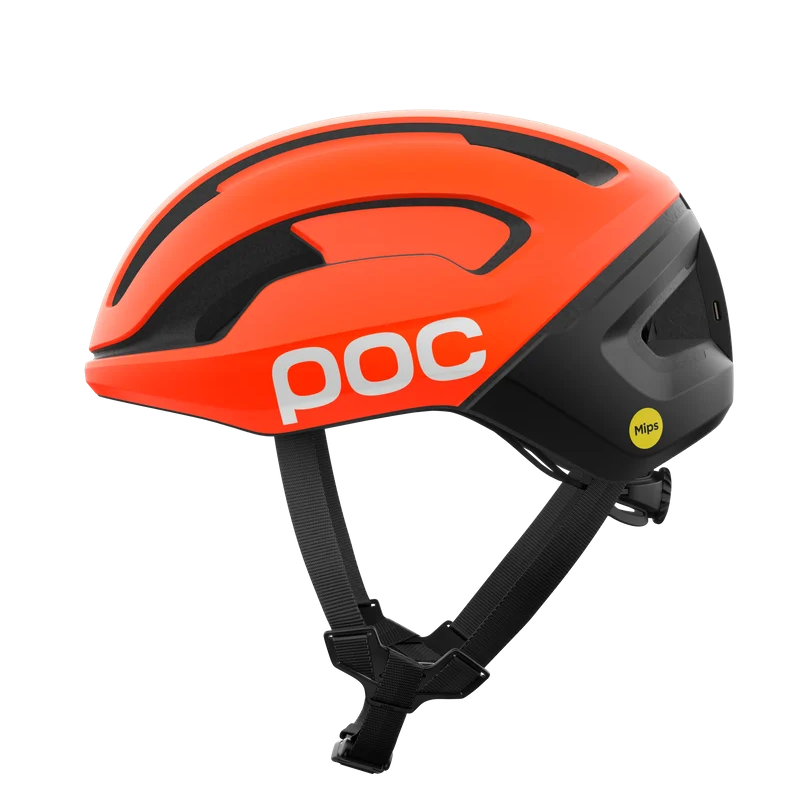 Casco de carretera POC OMNE BEACON MIPS Naranja/Negro Mate
