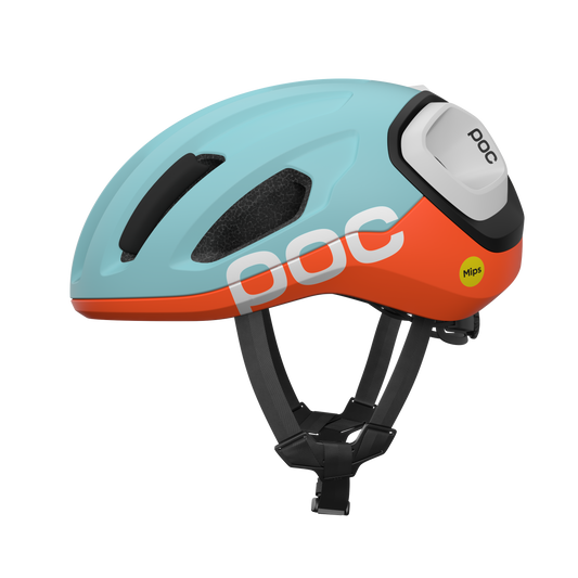 Casco de carretera POC AMIDAL MIPS Azul/Naranja Mate