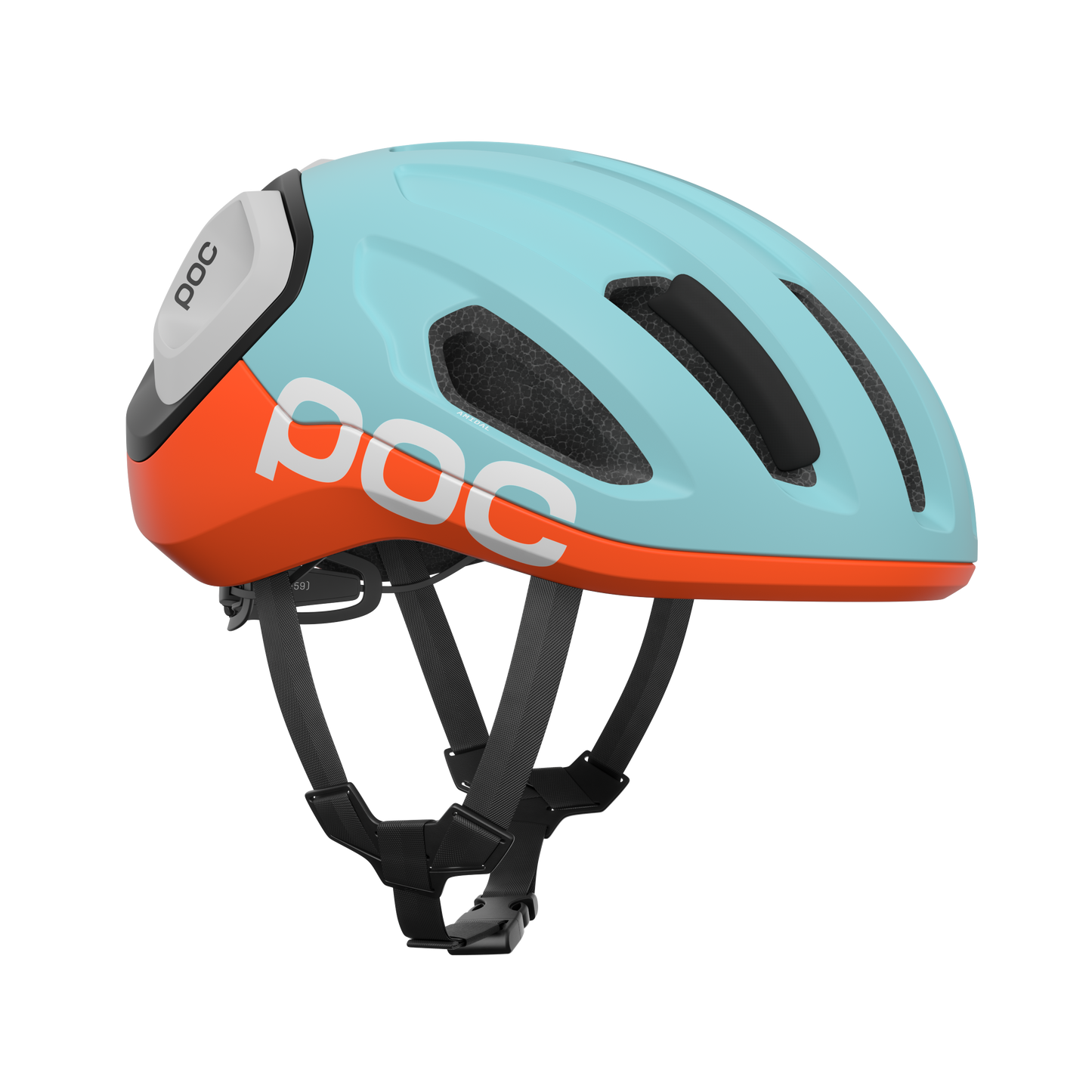 Casco de carretera POC AMIDAL MIPS Azul/Naranja Mate