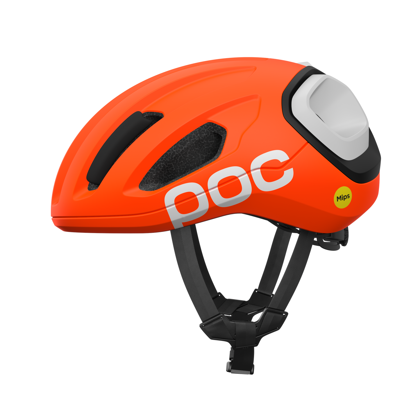 Casco de carretera POC AMIDAL Naranja Mate/Negro Mate/Blanco Mate