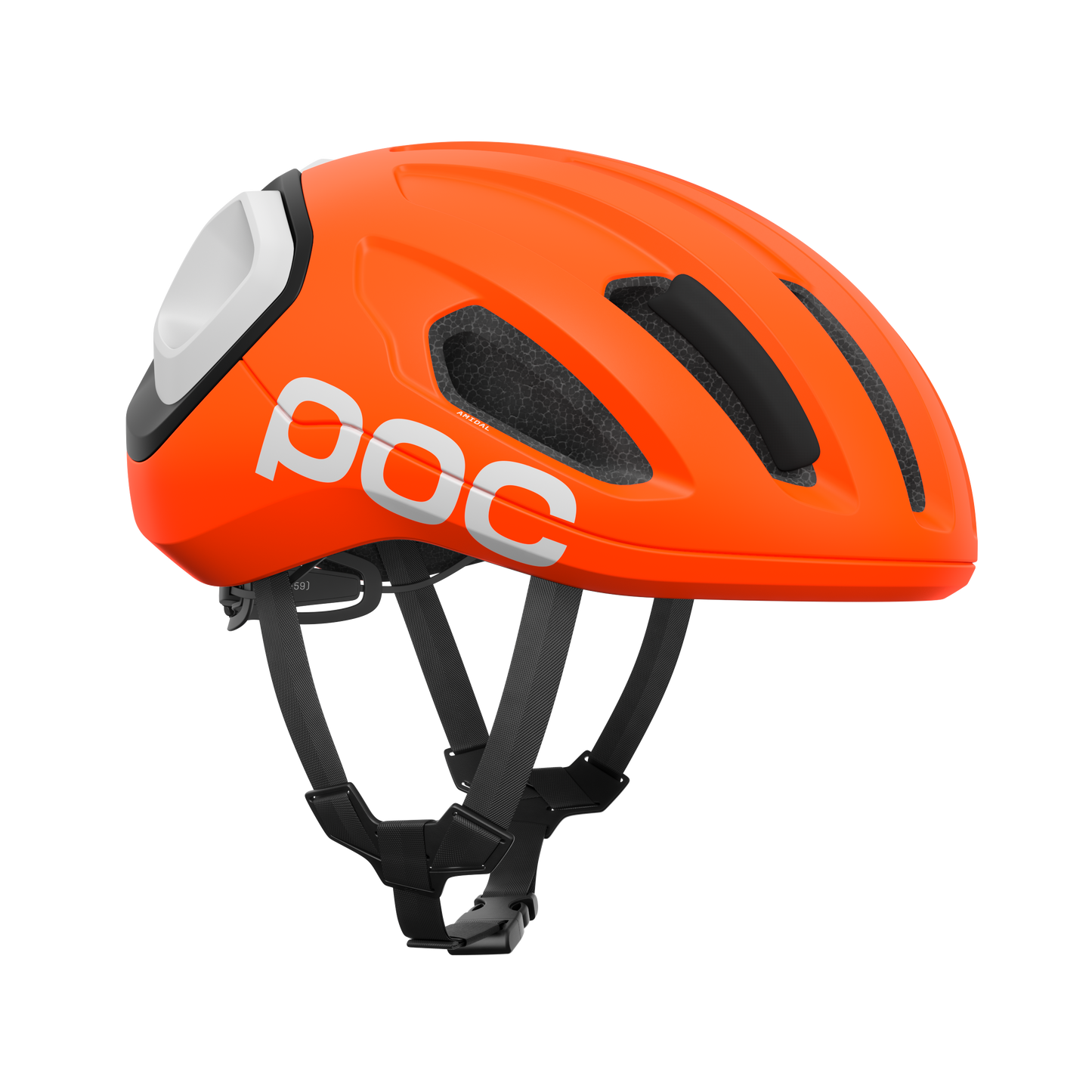 Casco de carretera POC AMIDAL Naranja Mate/Negro Mate/Blanco Mate