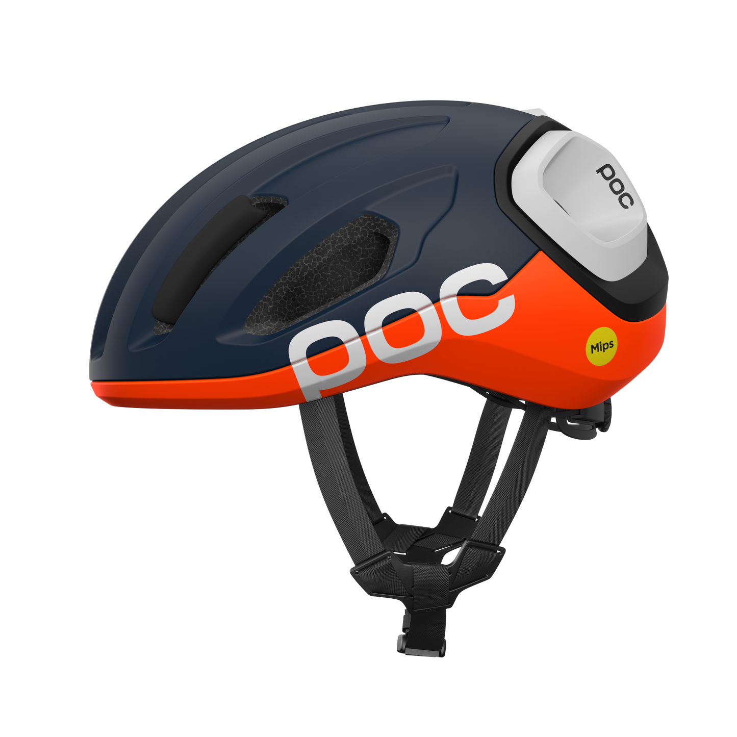 Casco de Carretera POC AMIDAL Marino/Naranja/Blanco Mate