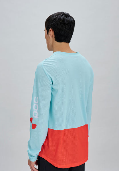 Maillot POC MOTION AIR Mangas Largas Azul/Naranja
