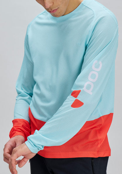 Maillot POC MOTION AIR Mangas Largas Azul/Naranja