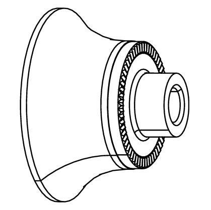 Embout d'Axe de Roue Arrière ZIPP Cognition côté Gauche (Non Drive) #11.2018.033.001