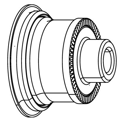 Embout d'Axe de Roue Arrière ZIPP Cognition côté transmission SRAM XDR #11.2018.033.003