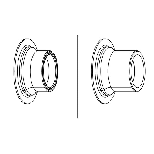 Punteras de Eje de Rueda Delantera ZIPP ZR1 15X100mm #11.2018.064.018