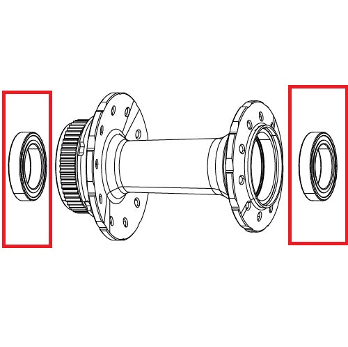 Rodamiento ZIPP COGNITION RIM delantero 61803 cerámico (x2) #11.2018.067.001