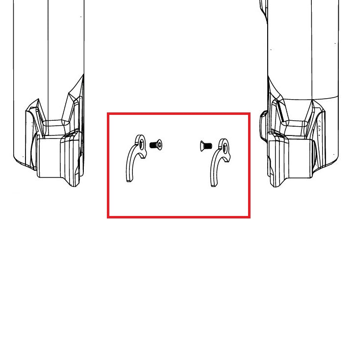 Adaptadores de buje ROCKSHOX ENDCAP 31>21mm PIKE C1/LYRIK D1/ZEB A2 FLIGHT ATTENDANT (2023+)