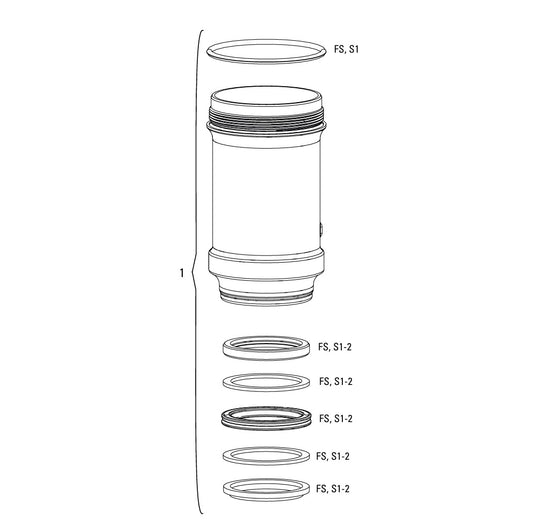 Cámara de aire ROCKSHOX 165x38 mm para amortiguador #11.4118.033.009