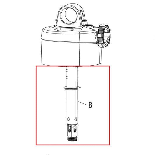 Vástago de amortiguación ROCKSHOX 47,5-55 mm para DELUXE RT/RL (A1-A2)/RLR (A1-B1)/DELUXE ULTIMATE REMOTE (B2) #11.4118.068.550