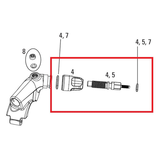 Kit Ajustador ROCKSHOX XLOC FLOODGATE SPRINT/FULL SPRINT 2014-16 ORO