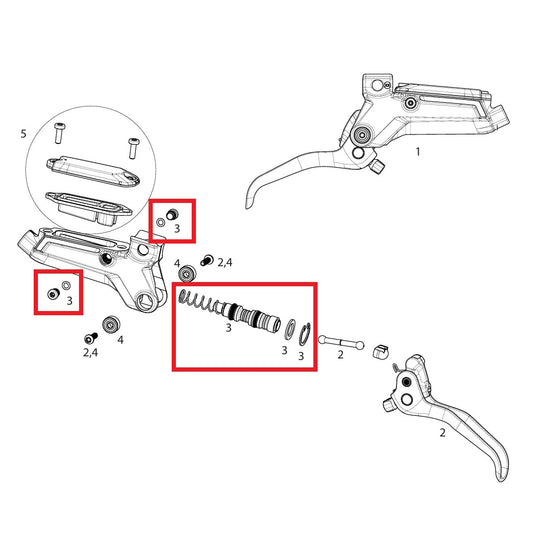 Kit de servicio frenos SRAM LEVEL ULTIMATE/SILVER STEALTH C1