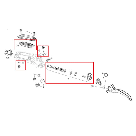 Kit de piezas internas para palanca SRAM MAVEN BRONZE B1