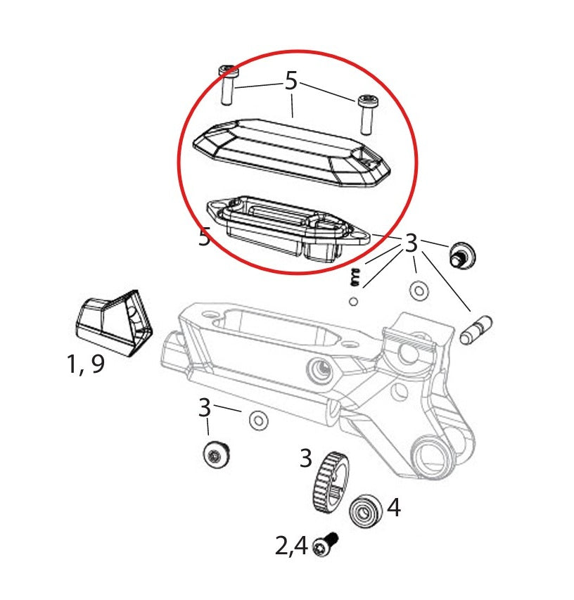 Kit tapa pinza freno SRAM MAVEN Ultimate/Plata/Bronce