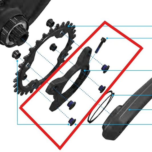 Pedal SRAM Star para MAHLE SL 1.1 SPECIALIZED Motor 107mm