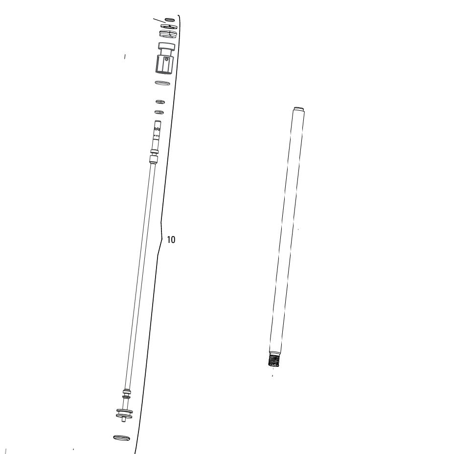 Kit de pistón principal para tija de sillín ROCKSHOX REVERB 420x125mm (conjunto A2) #11.6818.019.050