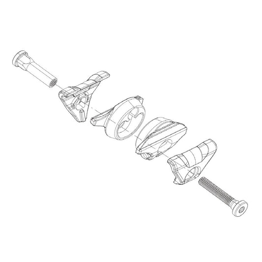 Kit de carro para ROCKSHOX Reverb AXS A1/AXS XPLR Raíles de asiento ovalados
