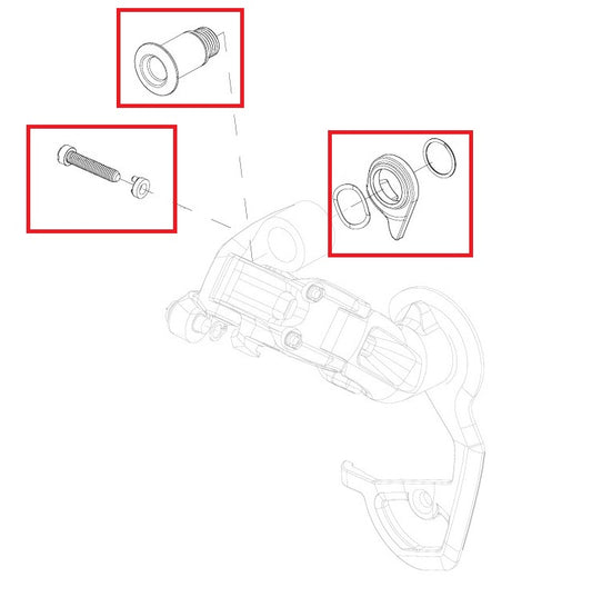 KIt SRAM RED Tornillos de ajuste y montaje del desviador