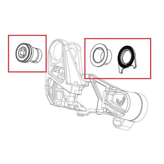SRAM X0 T-TYPE EAGLE AXS kit completo de tornillos de cambio trasero